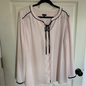 Talbots 2XP pink feminine blouse